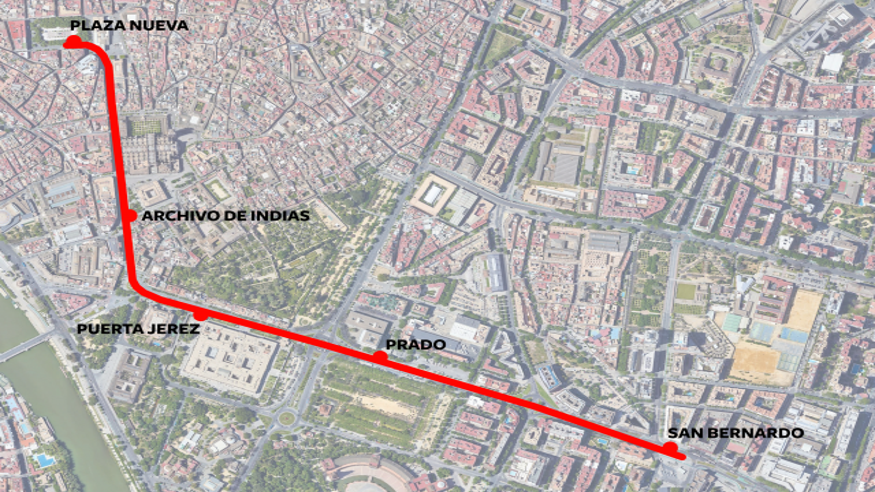 Vista la ciudad de Sevilla en el METROCENTRO Imagen de portada