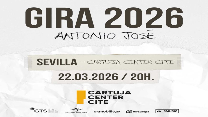 ANTONIO JOSÉ – GIRA 2026 Imagen de portada