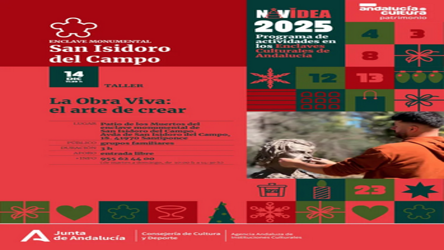 Navidea 2025: 'La obra viva: el arte de crear' en E.M. San Isidoro del Campo en Navidad Imagen de portada