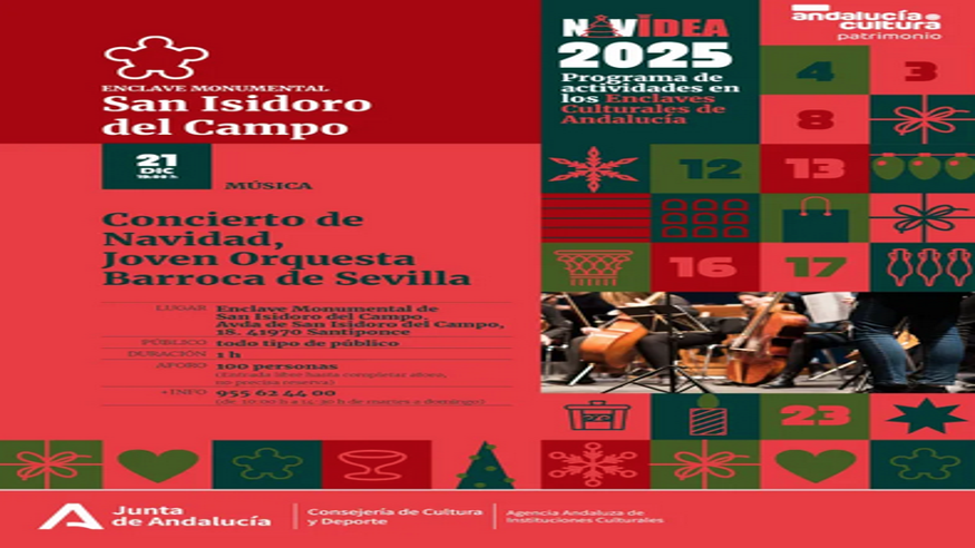 Navidea 2025: 'Concierto de Navidad, Joven Orquesta Barroca de Sevilla' en E.M. San Isidoro del Camp Imagen de portada