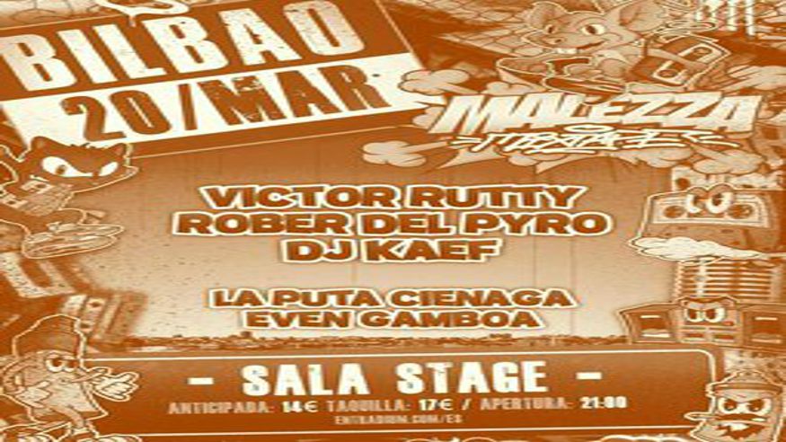 VICTOR RUTTY, ROBER DEL PYRO & DJ KAEF - Bilbao (Sala Stage Live)  Imagen de portada