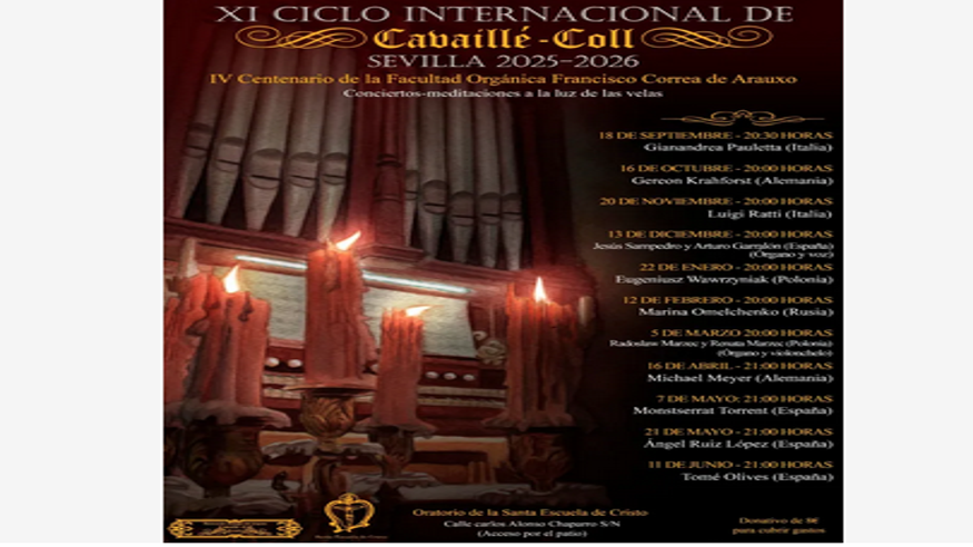 Ciclo Internacional de Conciertos Concierto Órgano Cavaillé-Coll  Imagen de portada