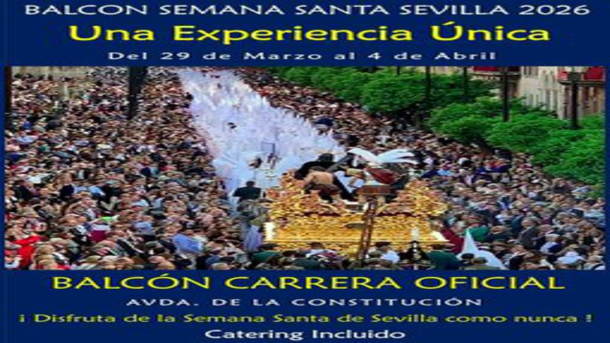 EXPERIENCIA BALCÓN SEMANA SANTA SEVILLA 2026 Imagen de portada