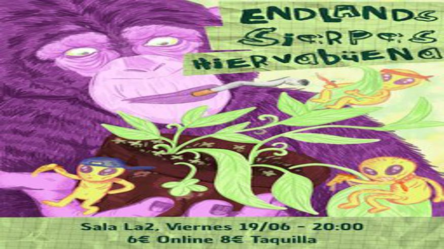 Endlands + HiervaBüena + Sierpes en La2 Imagen de portada
