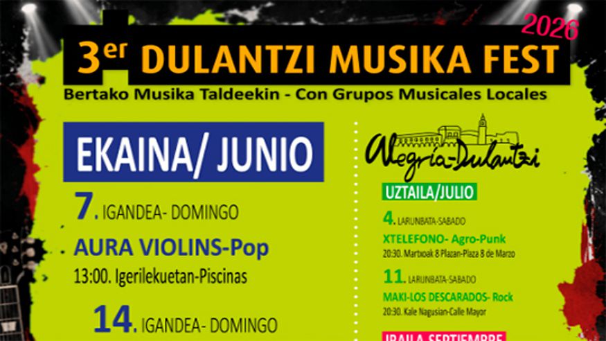 DULANTZI MUSIKA FEST 2026 Imagen de portada