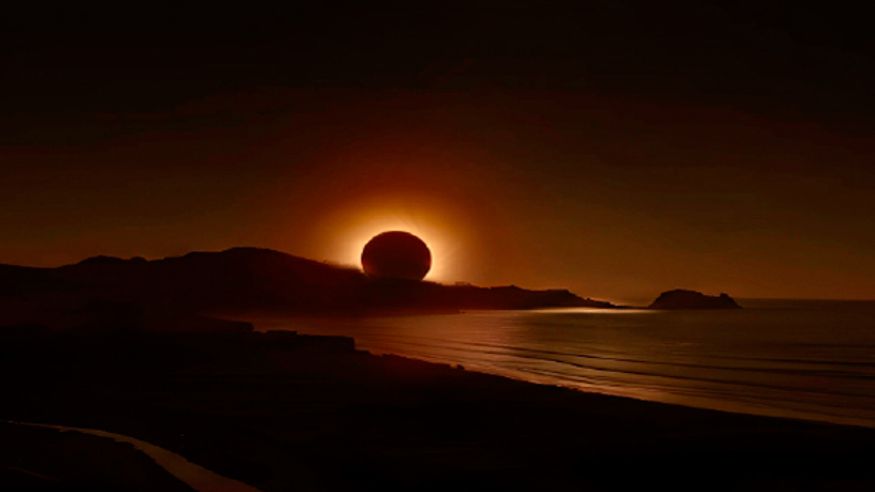 "El día de los dos atardeceres" Imagen de portada