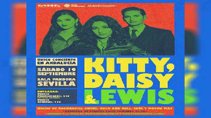Kitty, Daisy & Lewis en Pandora Sevilla 2026 Imagen de portada