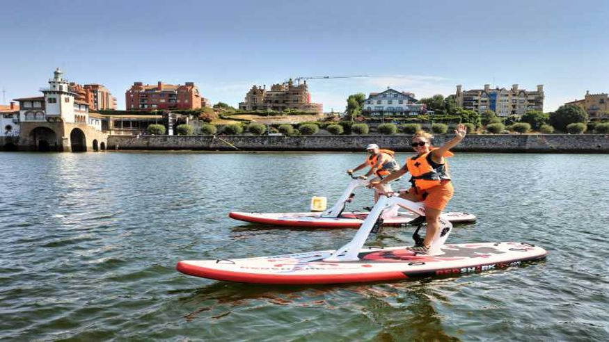 Deportes agua - Motonáutica - Deportes aire libre -  Tour en bicicleta acuática por el Flysch de Getxo - GETXO