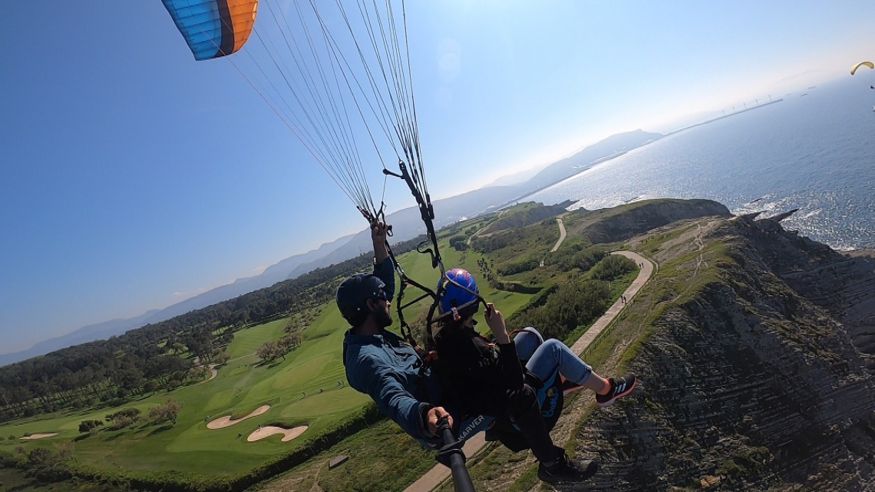 Deportes aire libre - Aficiones -  Parapente desde los acantilados de Getxo - GETXO