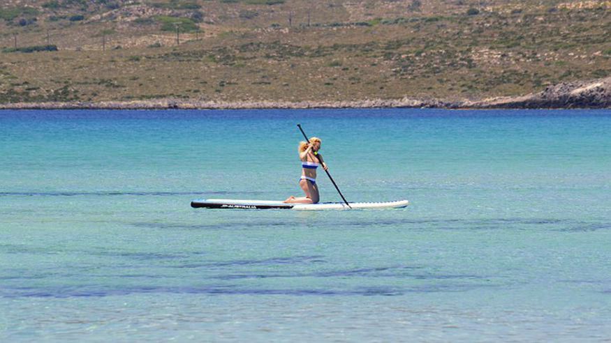 Deportes agua - Paddle surf - Deportes aire libre -  Paddle surf en la bahía de Addaya (MENORCA) - ARENAL D'EN CASTELL