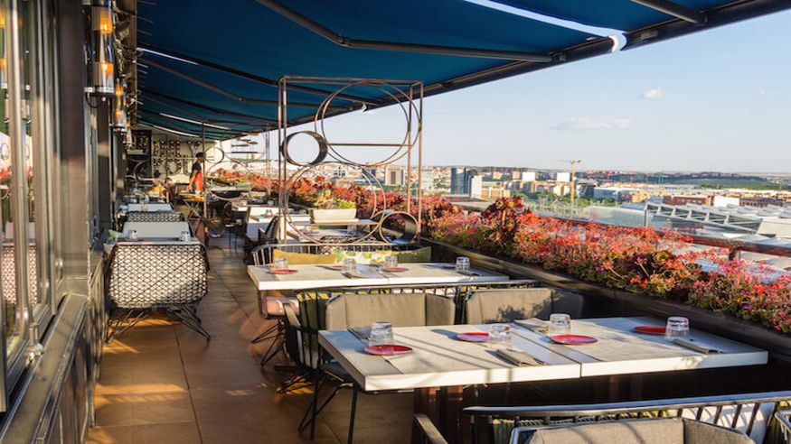 Otros gastronomía - Aficiones - Ruta cultural -  Osadía terraza Azotea Sky Bar - MADRID