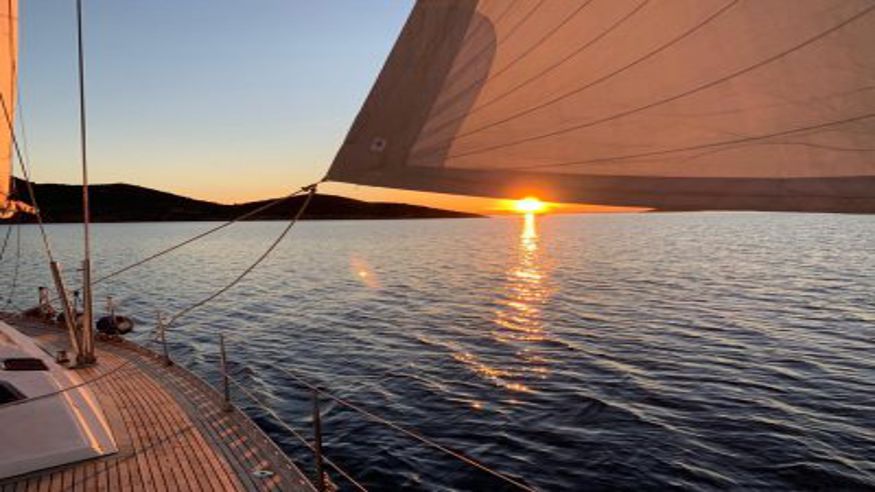 Fotografía - Deportes agua - Ruta cultural -  paseo en velero al atardecer desde la manga  - MANGA DEL MAR MENOR (LA)