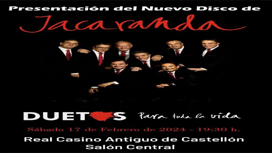 Otros espectáculos - Música / Conciertos - Opera, zarzuela y clásica -  Presentación Nuevo disco de DUETOS – JACARANDA - CASTELLON DE LA PLANA