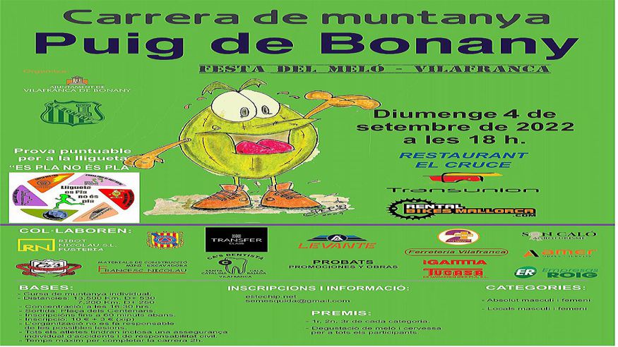Deportes - Trail - Deportes aire libre -  VII Cursa de Muntanya Puig de Bonany 2022 - VILAFRANCA DE BONANY