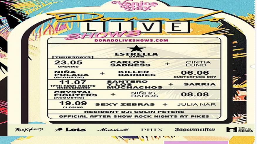 Música / Conciertos - Noche / Espectáculos - Pop, rock e indie -  Closing - Sexy Zebras & Julia Nar - Dorado Live Shows - SANT JOSEP DE SA TALAIA