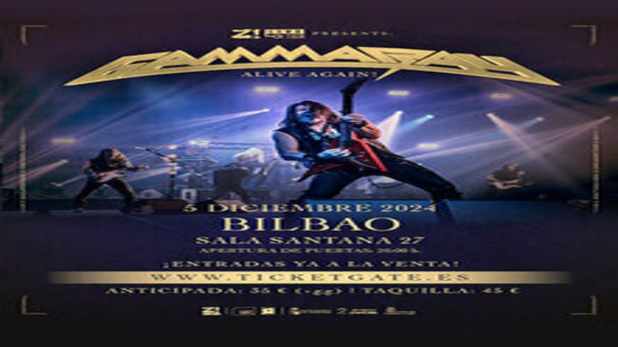 Música / Conciertos - Música / Baile / Noche - Pop, rock e indie -  Z Live On Tour: Gamma Ray en Bilbao - BILBAO