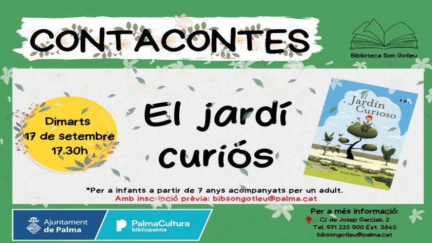 Otro niños - Infantil / Niños - Teatro infantil -  “El jardí curiós”, a càrrec del personal bibliotecari - PALMA
