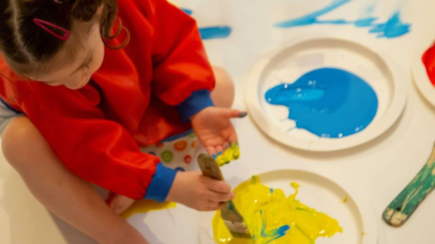 Talleres - Infantil / Niños - Manualidades pintura -  Baby Art (6 - 12 meses) en español. - BILBAO