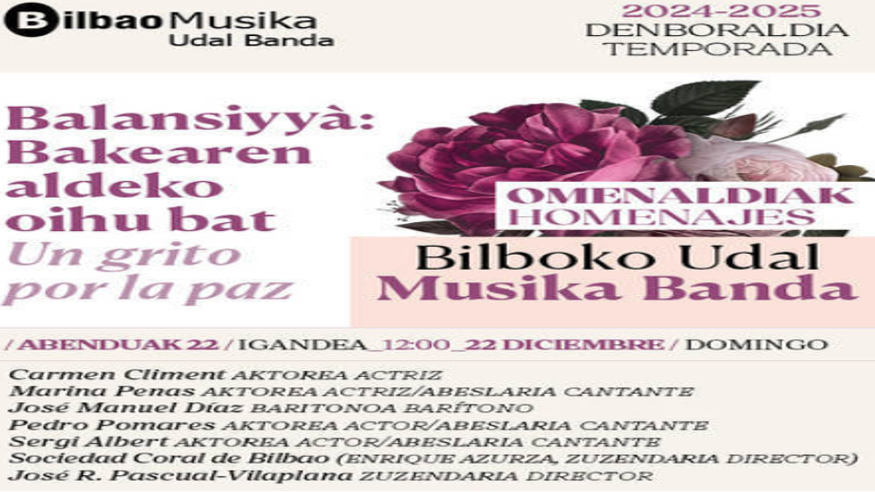 Música / Conciertos - Opera, zarzuela y clásica - Noche / Espectáculos -  OMENALDIAK- HOMENAJES - BILBAO