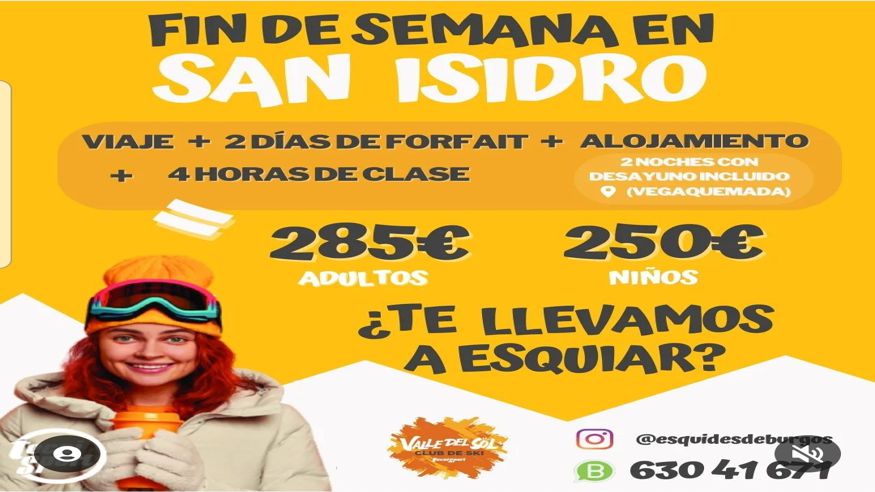 Snowboard - Deportes invierno - Esquí / Ski -  SKI FIN DE SEMANA EN SAN ISIDRO - BURGOS