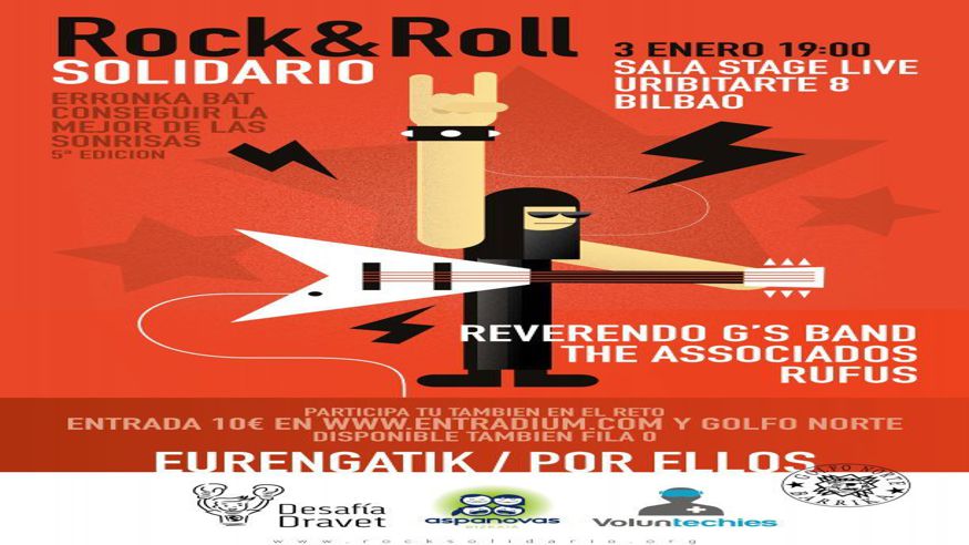 Música / Conciertos - Pop, rock e indie -  5. Edición Rock&Roll Solidario. Eurengatik · Por ellos - BILBAO