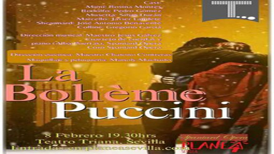 Teatro - Musicales - Opera, zarzuela y clásica -  La Bohéme - Spaniard Ópera - SEVILLA
