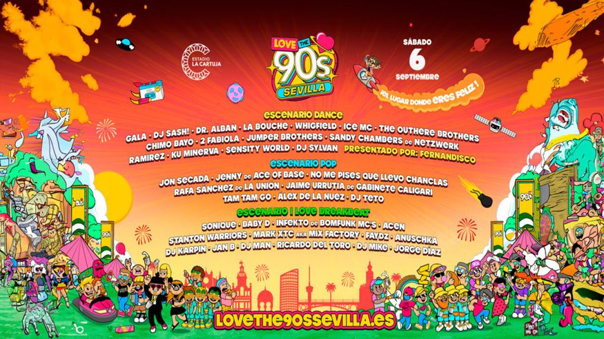 Discotecas - Música / Conciertos - Música / Baile / Noche -  LOVE THE 90’S - SEVILLA