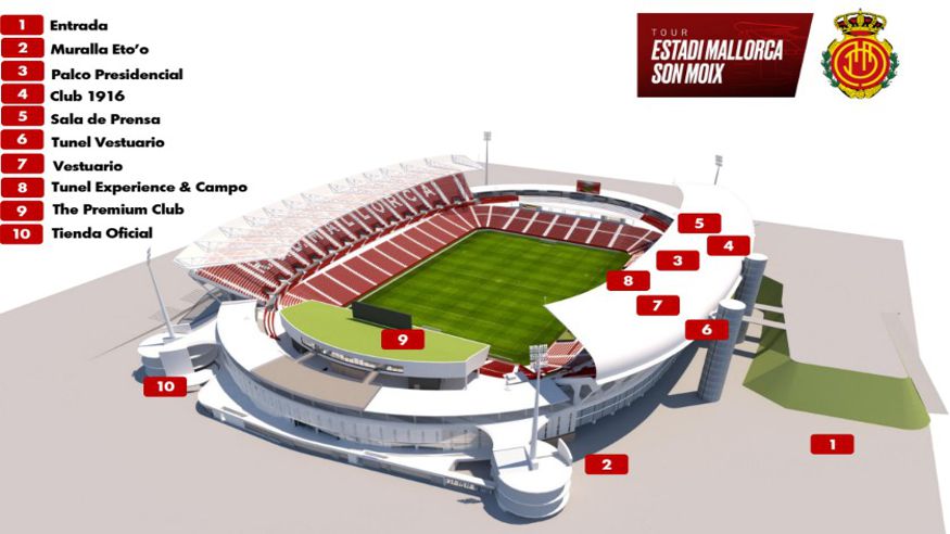 Deportes - Aficiones - Ruta cultural -  Tour RCD Mallorca, Estadi Mallorca Son Moix - PALMA
