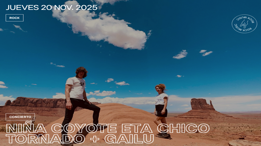 Música / Conciertos - Pop, rock e indie -  NIÑA COYOTE ETA CHICO TORNADO + GAILU - PAMPLONA/IRUÑA