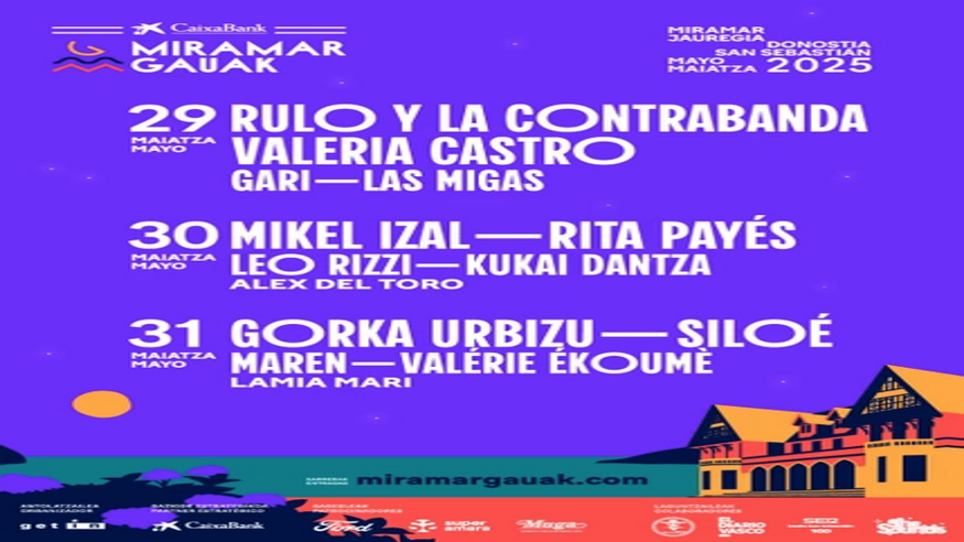 Música / Conciertos - Pop, rock e indie -  Miramar Gauak 2025 - DONOSTIA / SAN SEBASTIAN
