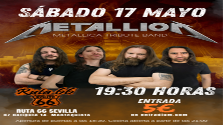 Música / Conciertos - Pop, rock e indie -  METALLIOM "Tributo a Metallica" - SEVILLA