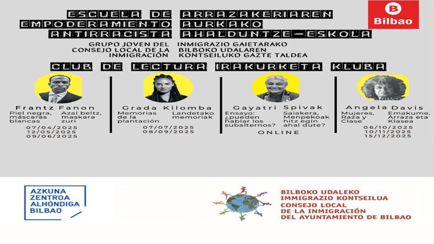 Lectura, escritura y poesía -  ESCUELA DE EMPODERAMIENTO ANTIRRACISTA: CLUB DE LECTURA - BILBAO