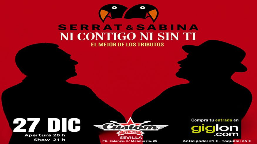 Música / Conciertos -  TRIBUTO SERRAT - SABINA DOS PÁJAROS DE UN TIRO - SEVILLA