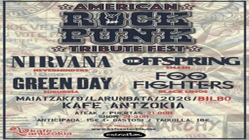 Música / Conciertos - Pop, rock e indie -  Festival de Tributos AMERICAN ROCK PUNK - BILBAO