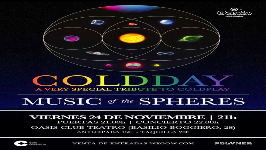Música / Conciertos - Noche / Espectáculos - Pop, rock e indie -  COLDDAY - A very specital Tribute to Coldplay - ZARAGOZA