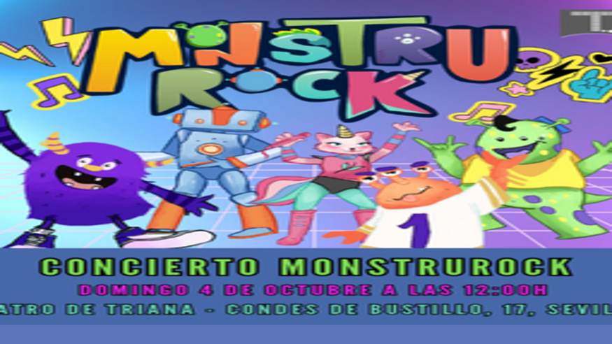 Música / Conciertos - House, disco y techno -  MONSTRUROCK - BANDA DE ROCK PARA NIÑOS Y NIÑAS - SEVILLA