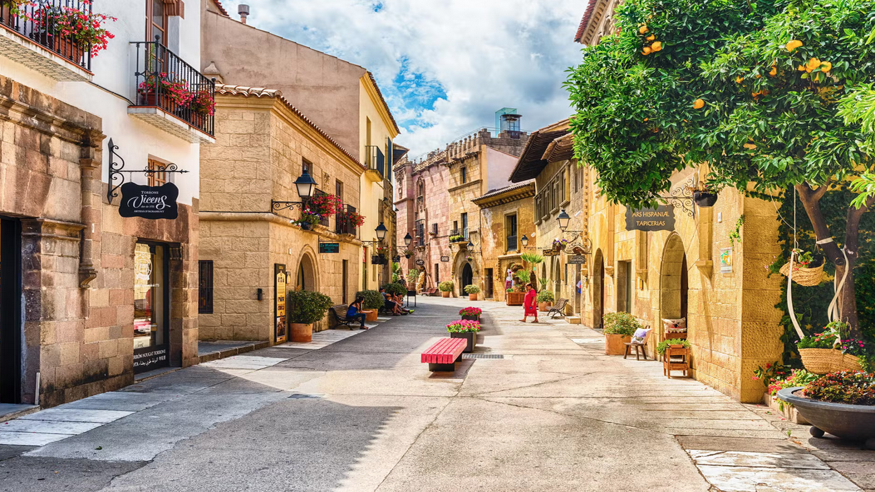 Otros cultura y arte - Cultura / Arte - Ruta cultural -  Entrada al Pueblo Español - BARCELONA