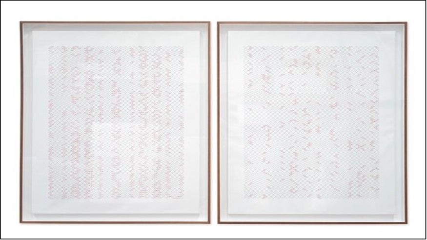Pintura, escultura, arte y exposiciones -  "Poema de números primos #40" (Esther Ferrer, Obra destacada en San Telmo Museoa) - DONOSTIA / SAN SEBASTIAN