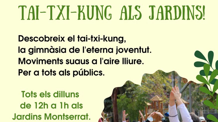 Talleres - Formación / Bienestar - Deportes -  Tai-txi-kung als Jardins de Montserrat - BARCELONA