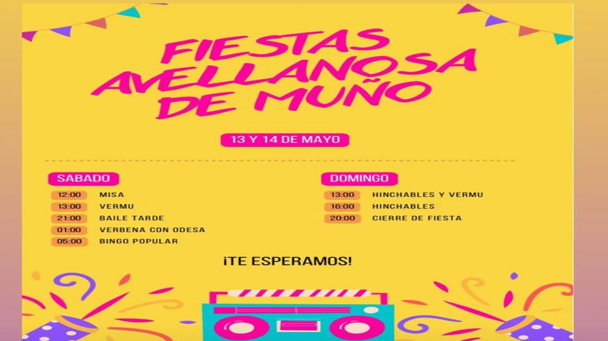 Fiestas patronales - Fiestas populares -  Fiestas Avellanosa de Muño - AVELLANOSA DE MUÑO