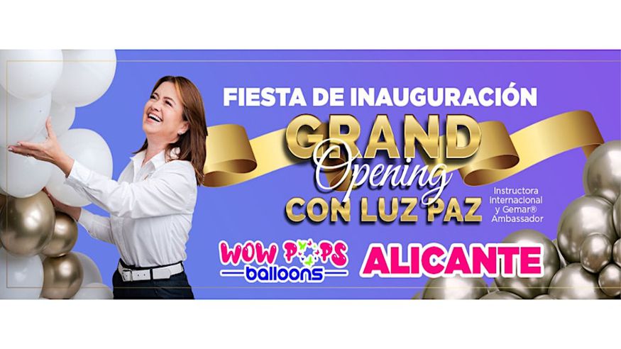 Música / Baile / Noche -  Gran fiesta de inauguración de Wow Pops Balloons con Luz Paz - ALICANTE/ALACANT